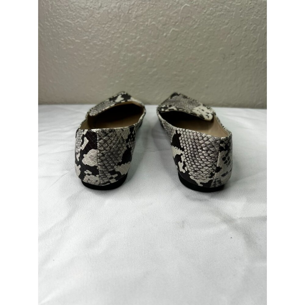 Madden Girl Flats Women Size 7 Snakeskin Slip On Pointed Toe Casual Work Shoes - Picture 4 of 10